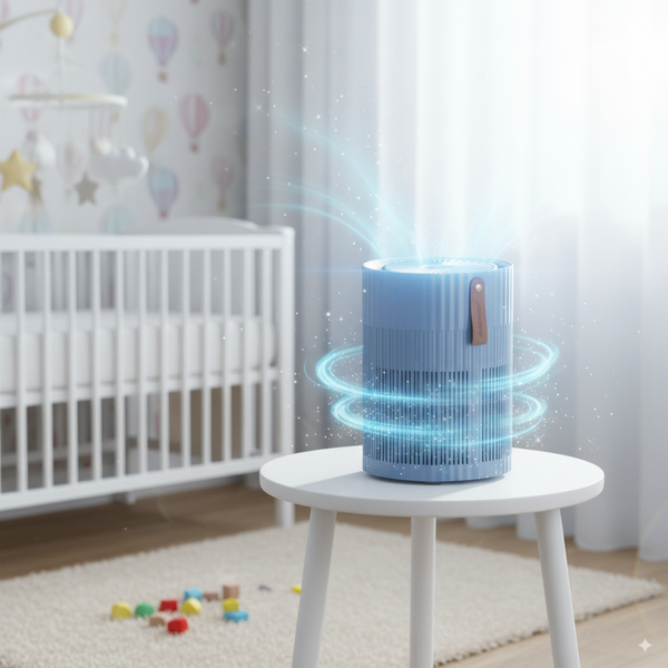 Luchtreiniger Slaapkamer HEPA - AirExchange 150-T - tot 40m² - Fluisterstil -Blauw