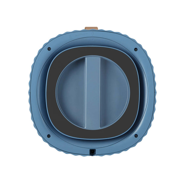 AirExchange 150‑T, fluisterstille luchtreiniger voor in de slaapkamer, voor schone lucht en betere slaap, blauw, bovenkant