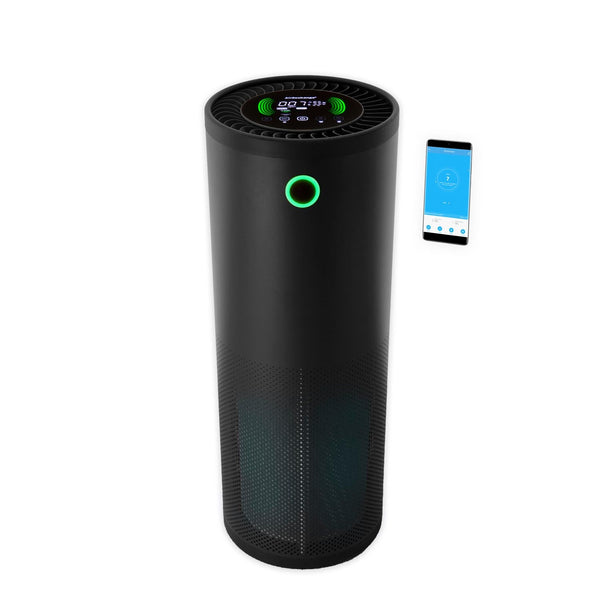 AirExchange 600-T luchtreiniger voor de slaapkamer met HEPA-filter, zwart