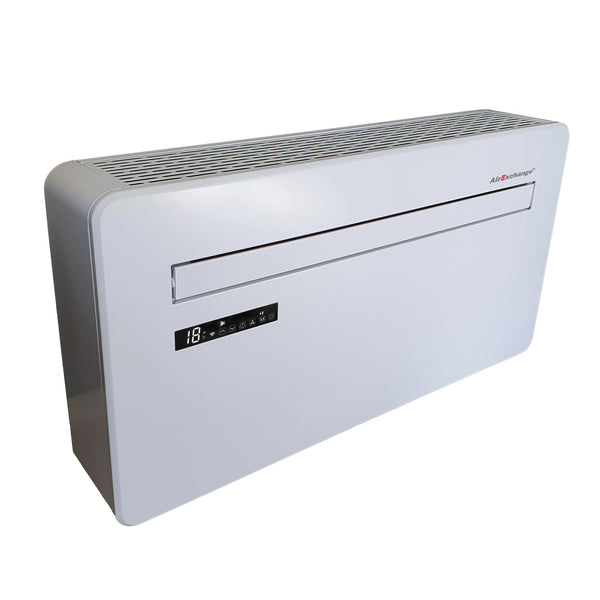 AirExchange monoblock warmtepomp, kleur wit, zijkant