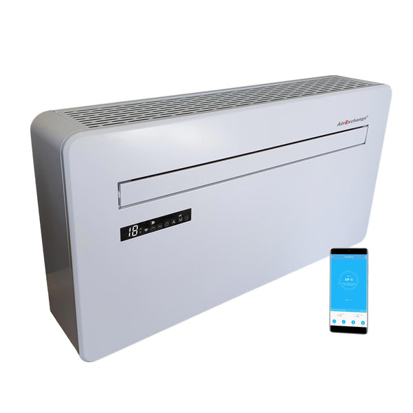 AirExchange monoblock warmtepomp, kleur wit, met app